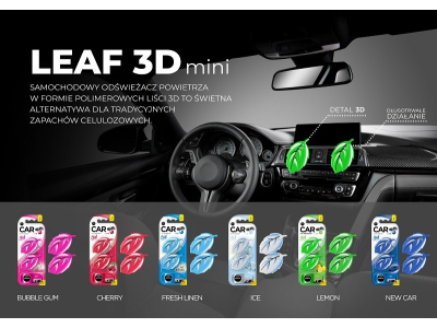Odświeżacz powietrza AROMA CAR LEAF 3D - FRESH LINEN